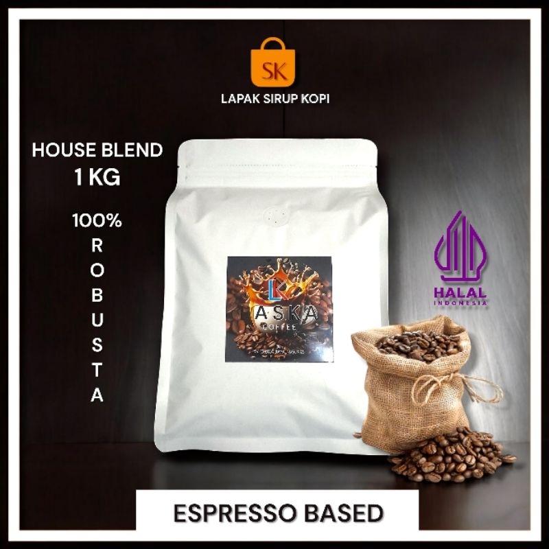 

Biji Kopi Robusta Blend 1KG - Kopi Susu Ekonomis 1KG - Espresso based - Kopi Robusta