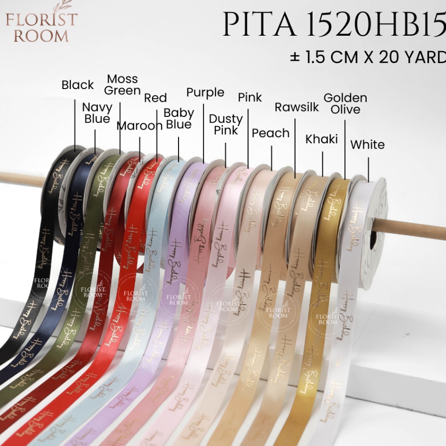 

TERLARIZZZ Pita 152HB15 15cm x 2yard Pita Happy Birthday