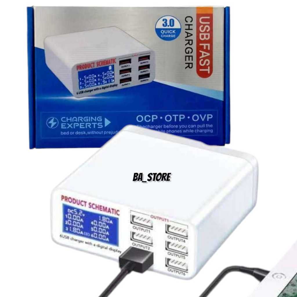 USB SMART CHARGER 6 PORT WLX-899