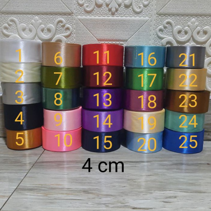 

CUCIGUDANG dijual per Roll Pita satin diameter 4 cm