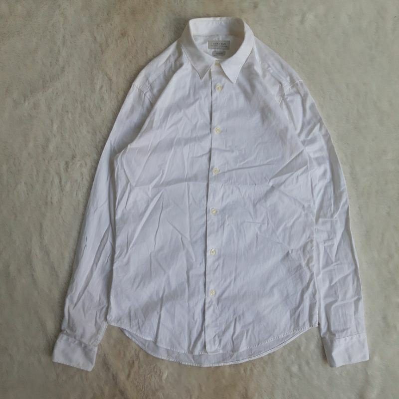 kemeja zara man putih