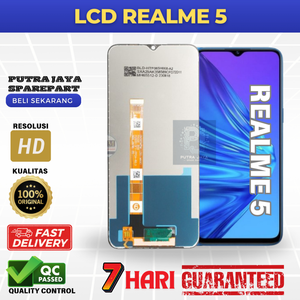 LCD TOUCHSCREEN REALME 5  / LCD REALME 5 RMX1911 2019