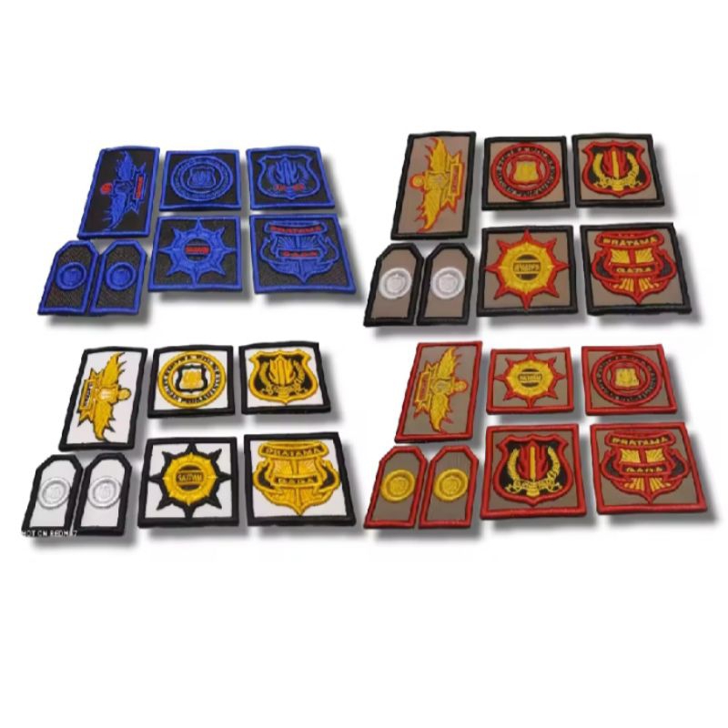 Atribut satpam terbaru.atribut satpam bordir timbul 3D