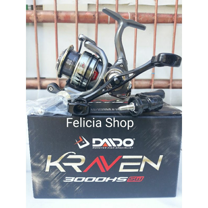 Reel Katrol Pancing Daido Kraven HS Sw 3000 Power handle Rel Rell Ril Riil Alat Gulungan Pancing
