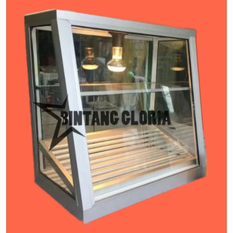 ETALASE AYAM GORENG KENTANG GORENG WARMER BOX FRIED CHICKEN