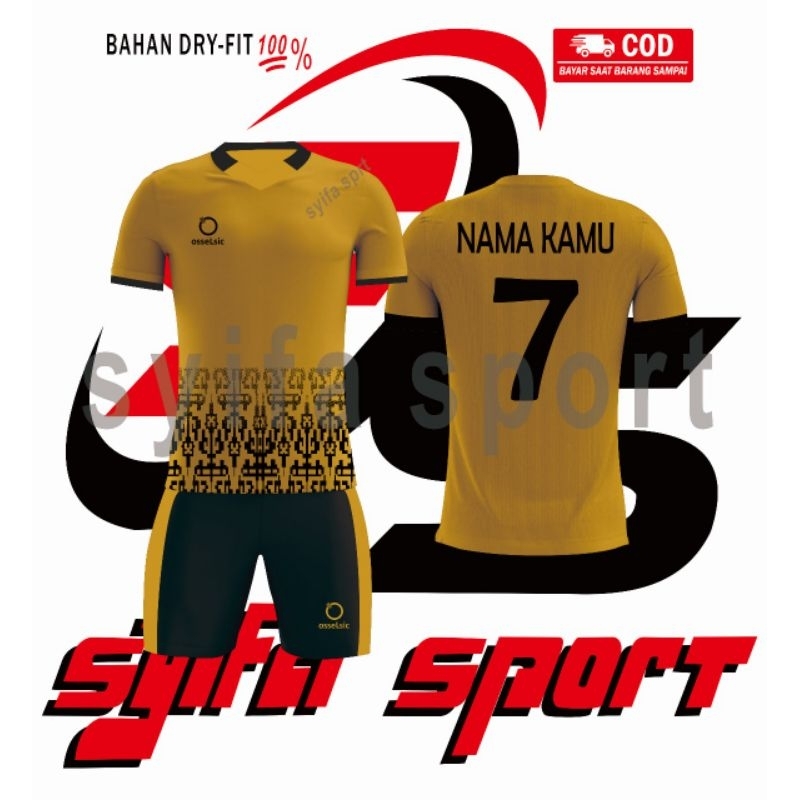 BAJU FUTSAL GRATIS NAMA NOMOR BAJU BOLA DEWASA PRIA WANITA