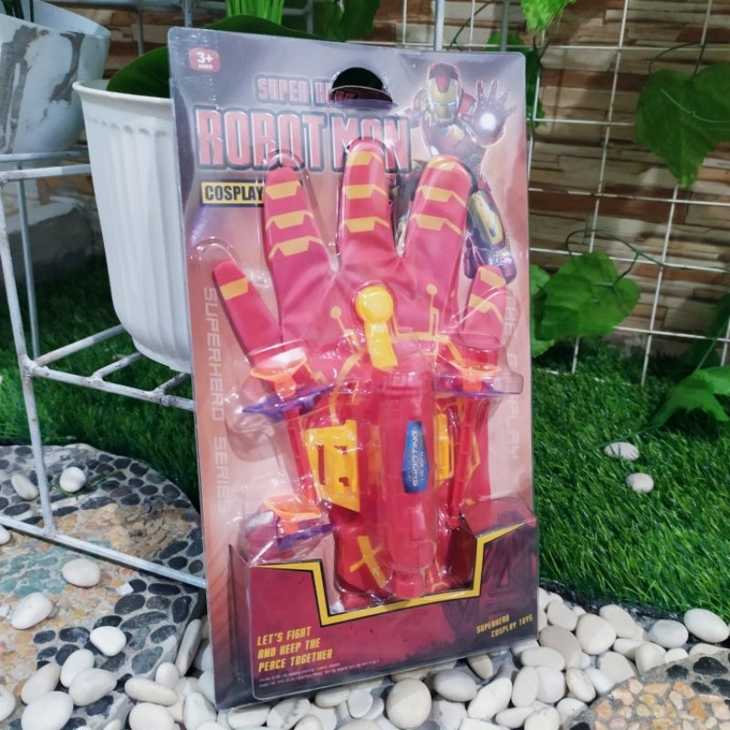 Mainan Anak Sarung Tangan ironman Web Dart Blaster Shooter