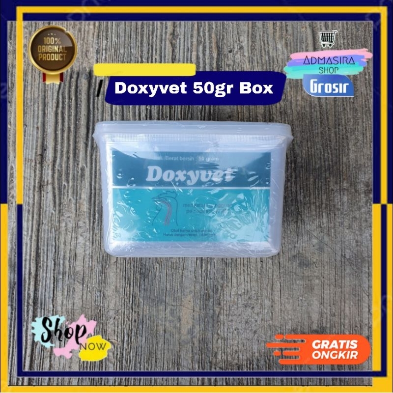 DOXYVET 50GRAM Medion 1 Toples Box isi 10 sachet 50 gram