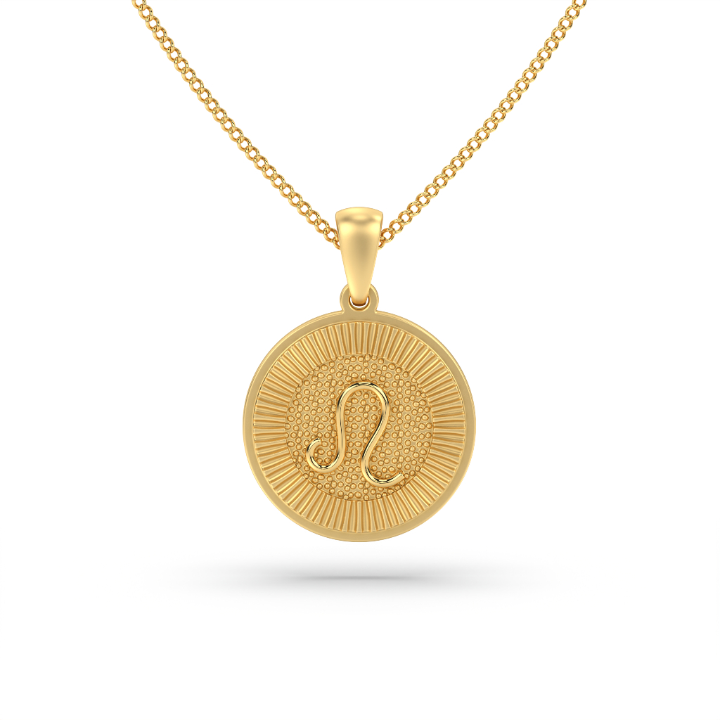 18K Zodiac Charm + Cable Chain - Waterproof - Gold Plated | Kalung Zodiac Gold