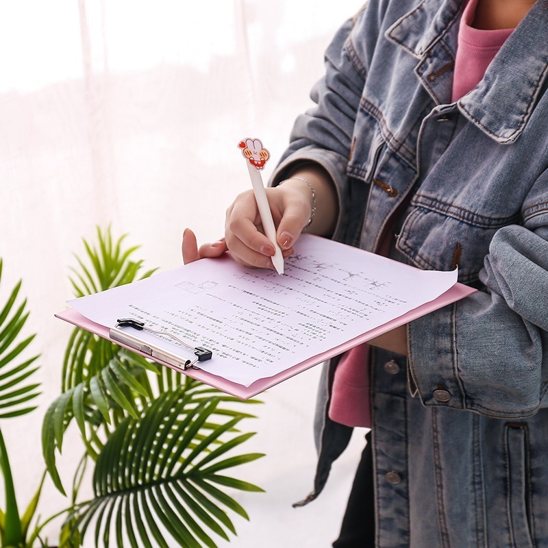 

Clipboard A4 Papan Jalan Aesthetic Papan Ujian PVC Folder File Alat Tulis Sekolah