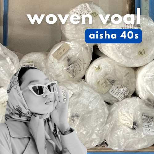 Kain Voal Aisha Tipis Lembut Voal Premium 1 ROLL ― Perdana Textile