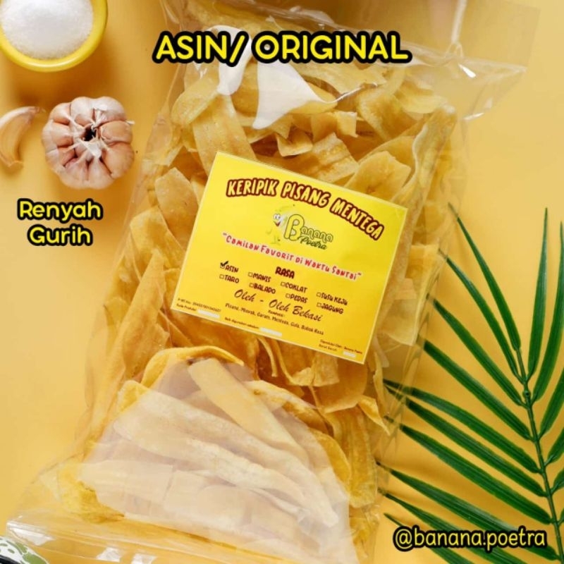 

250gr Keripik Pisang Asin/Original