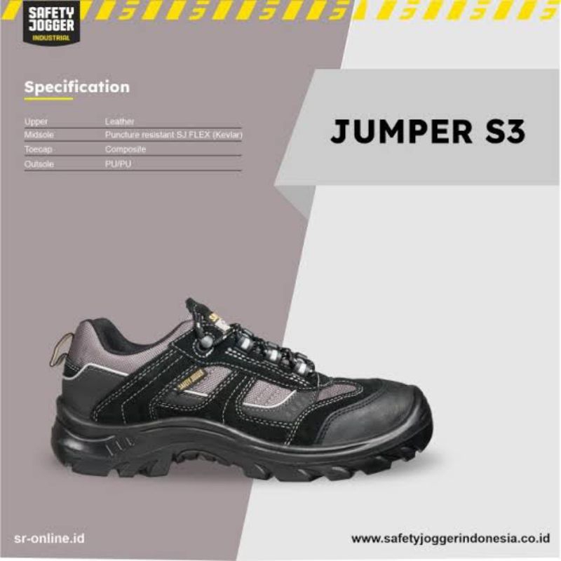 Sepatu Safety Jogger Jumper S3 / Safety Shoes Jogger Original / Sepatu Kerja Pria