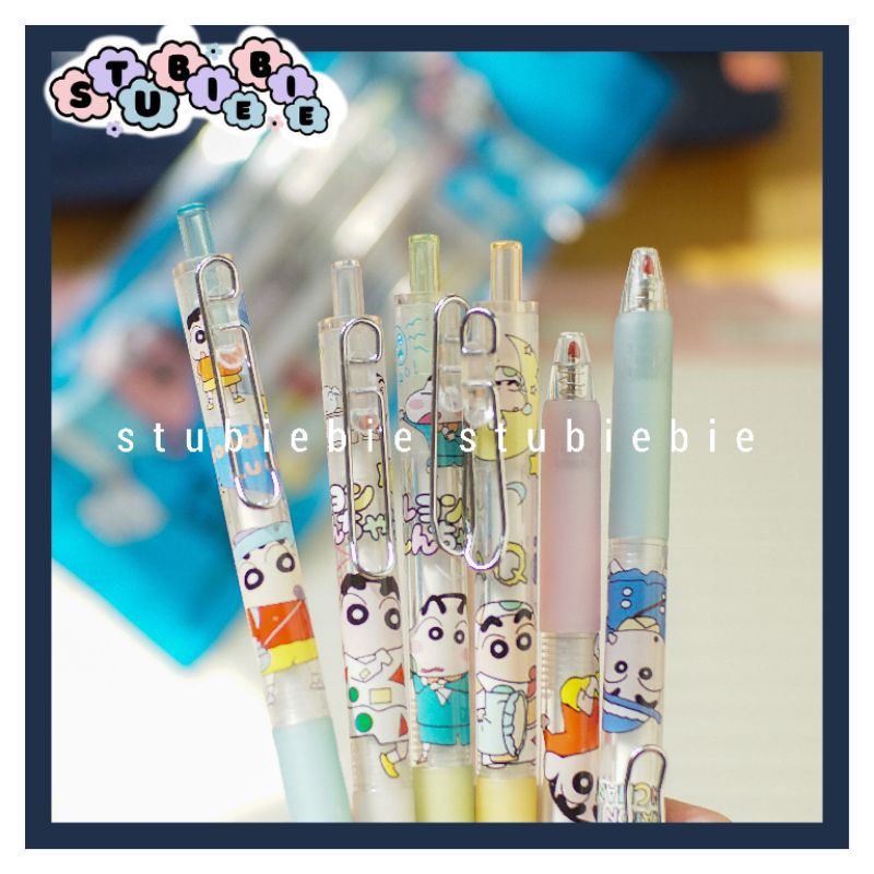 

Pulpen cetek Sinchan isi 6pcs Pen Bolpen Pena Pen Mekanik sanosuka