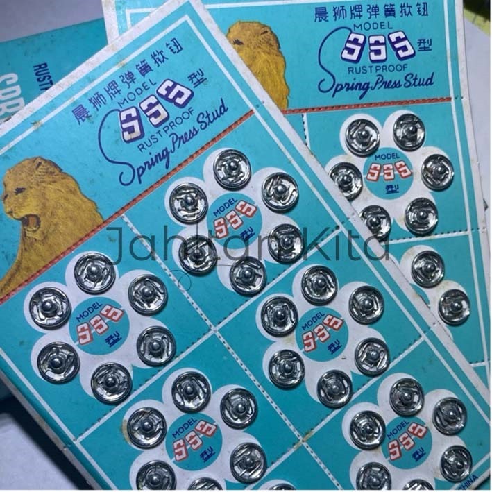 KANCING JEPRET 999 CAP SINGA KANCING CETET CEPRET BAJU