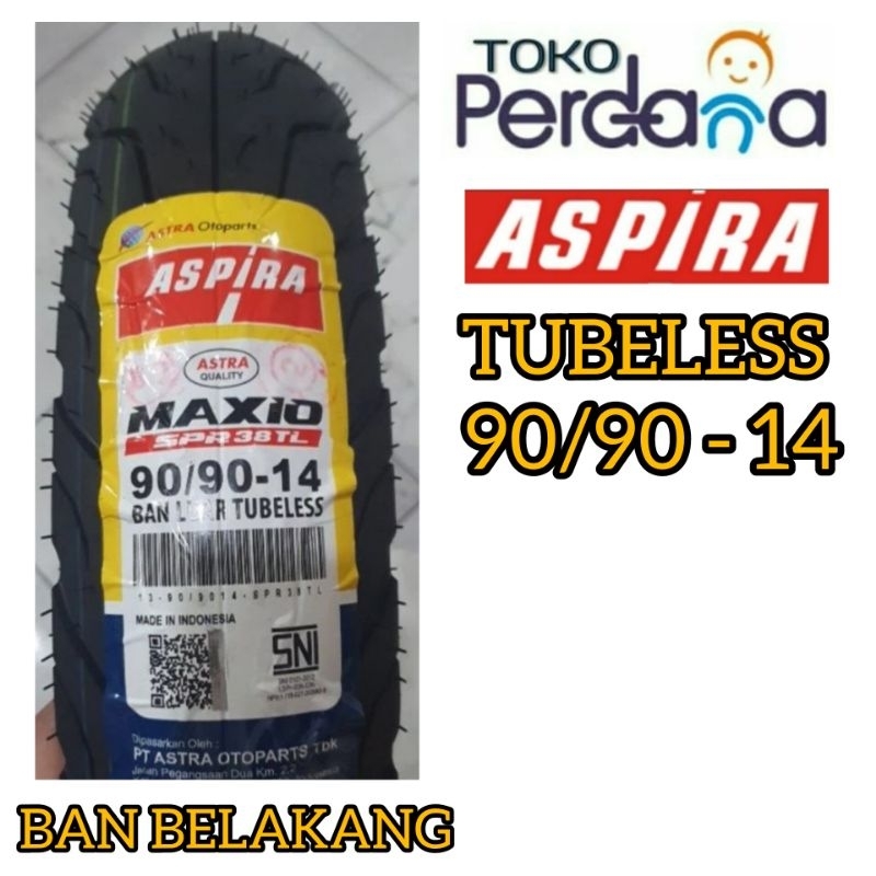 BAN LUAR TUBELESS ASPIRA 90/90 14