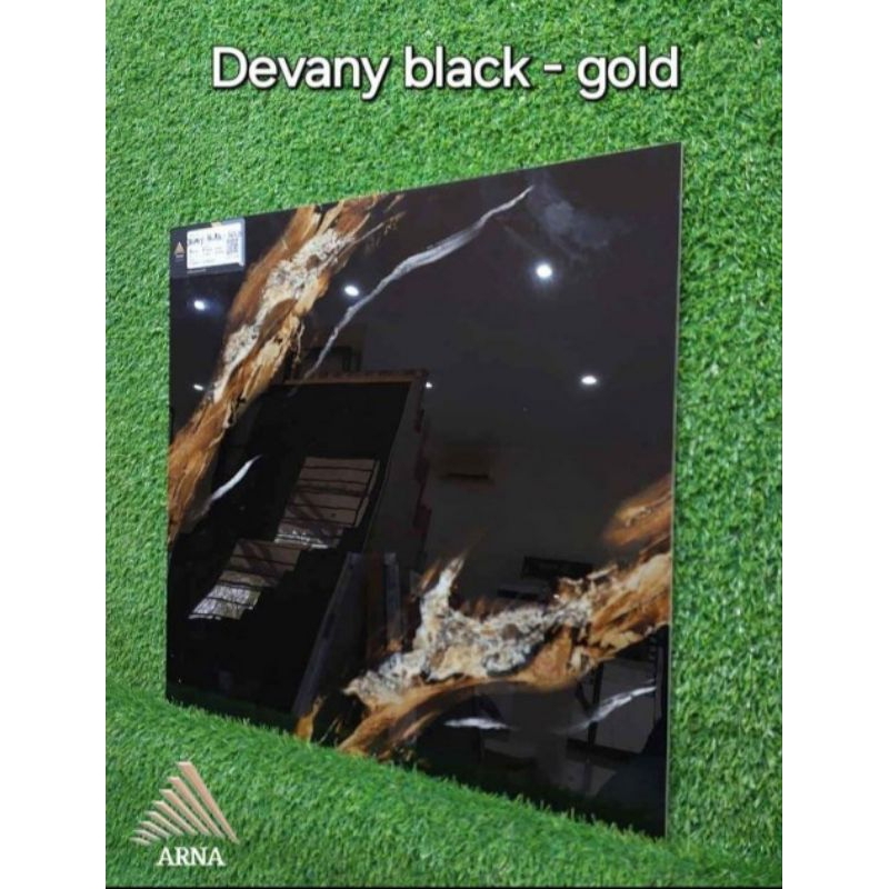 granit lantai 60x60 arna devany black gold motif marmer keramik