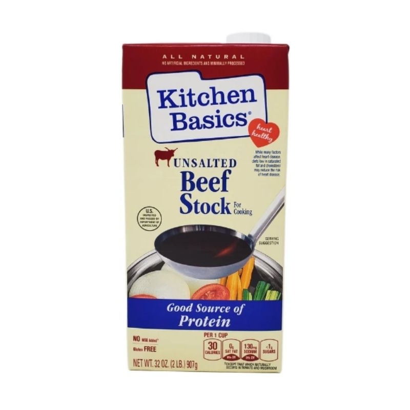 

kitchen basics unsalted beef stock kaldu sapi 907gr