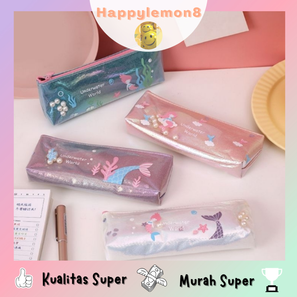 

Tempat Pensil putri duyung dl mutiara / Kotak Pensil lucu dompet pensil terbaru/untuk sekolah