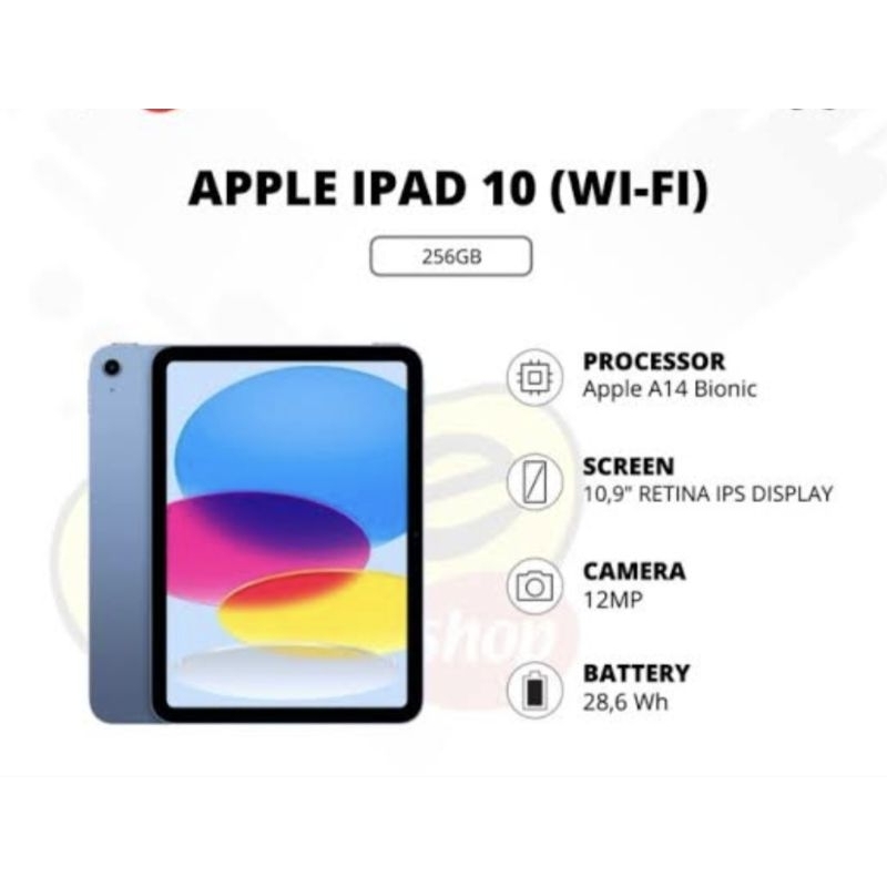 IPAD 10 wifi 256gb IBOX