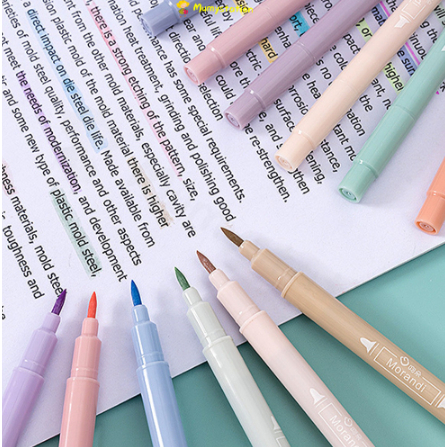 

Mumystation stabilo dua sisi 1 set 6 colors highlighter pastel