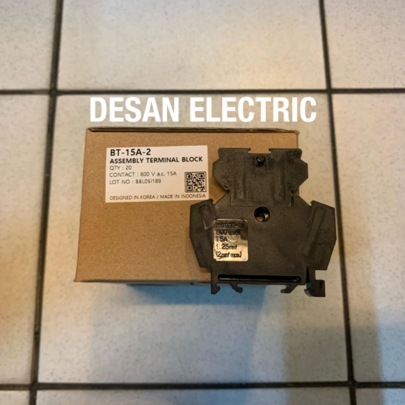 Terminal Block HYBT-15A-2 600V Hanyoung Nux