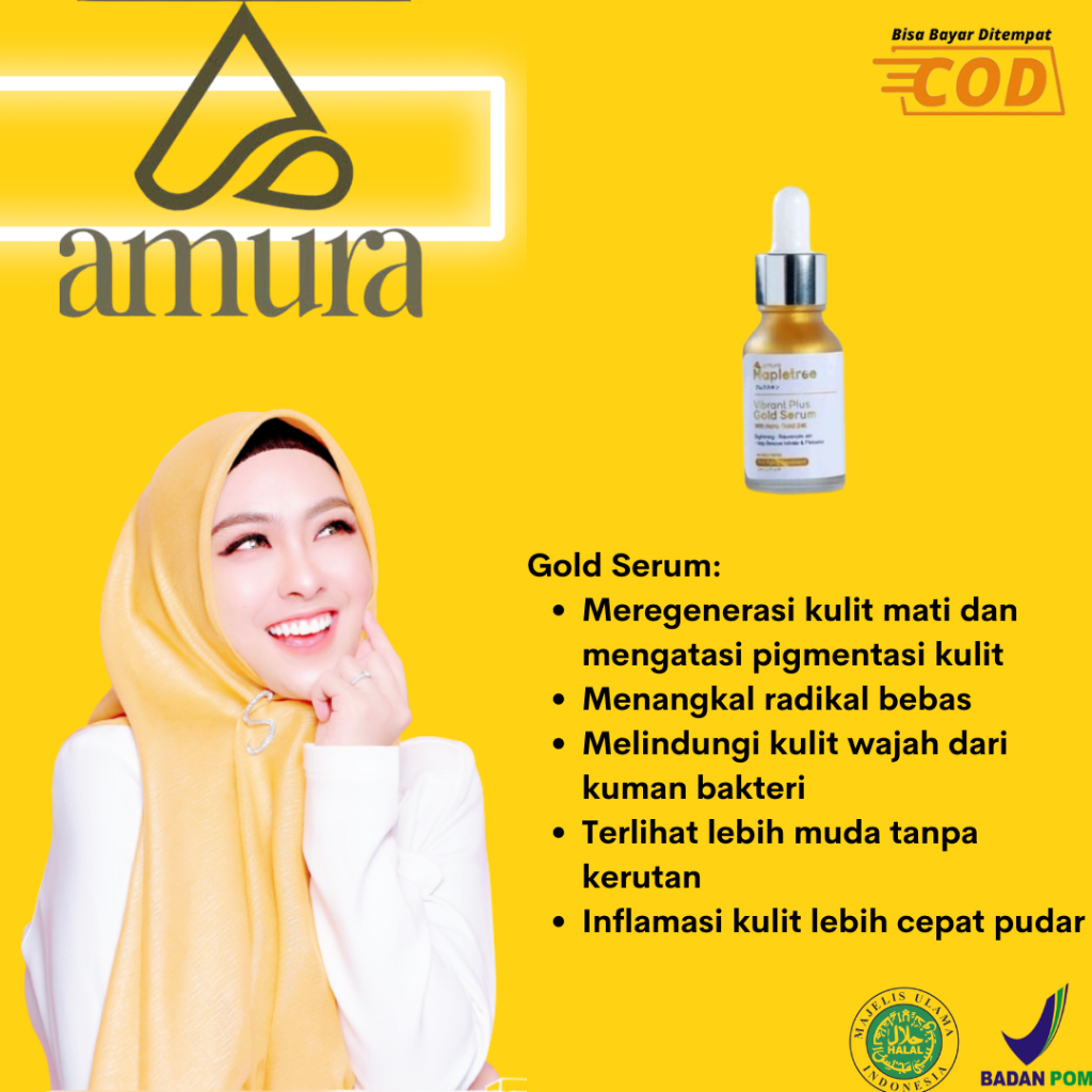 Amura Gold Serum - Hilangkan Melasma & Flek Hitam