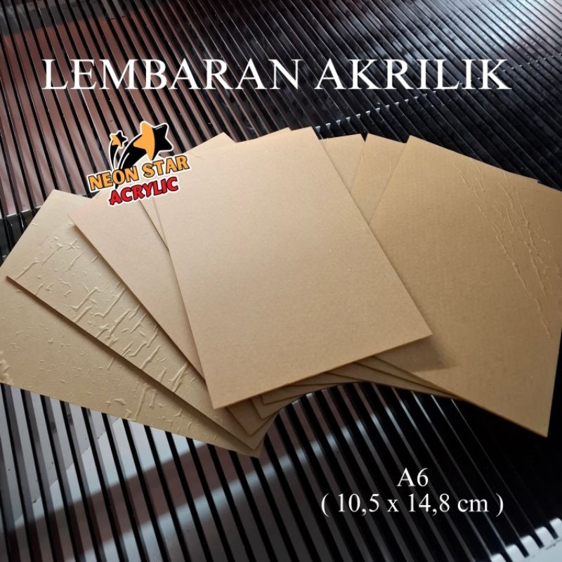 

Acrylic Sheet Lembaran Akrilik A6 2mm Bening Putih Hitam Dll