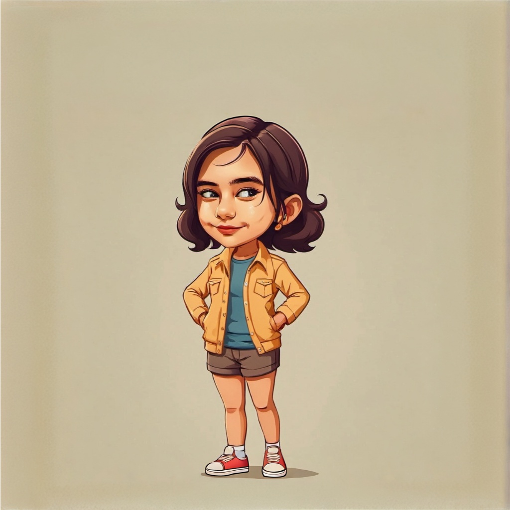 Ilustrasi Vektor Karikatur AI