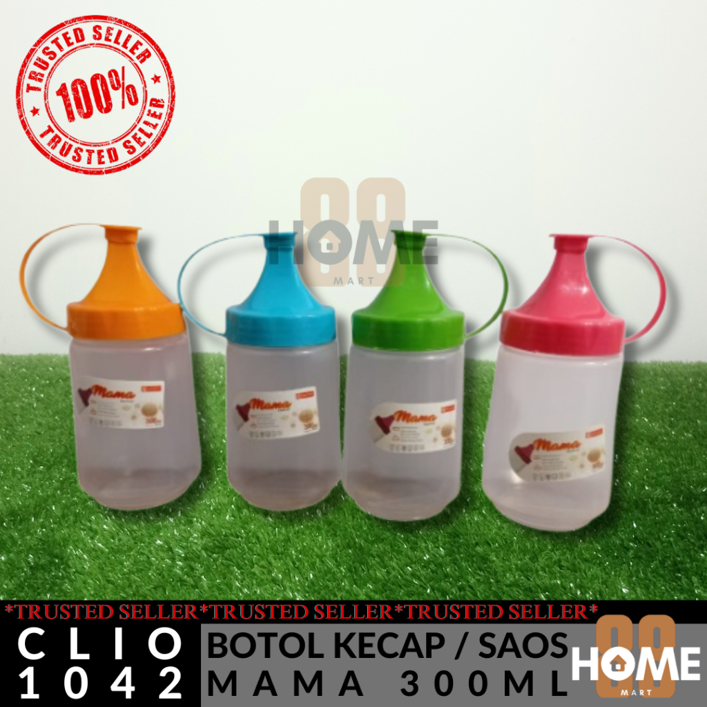 CLIO 1042 MAMA 300ML - BOTOL KECAP / BOTOL SAOS / BOTOL KECAP PLASTIK / BOTOL SAOS PLASTIK MAMA 300M
