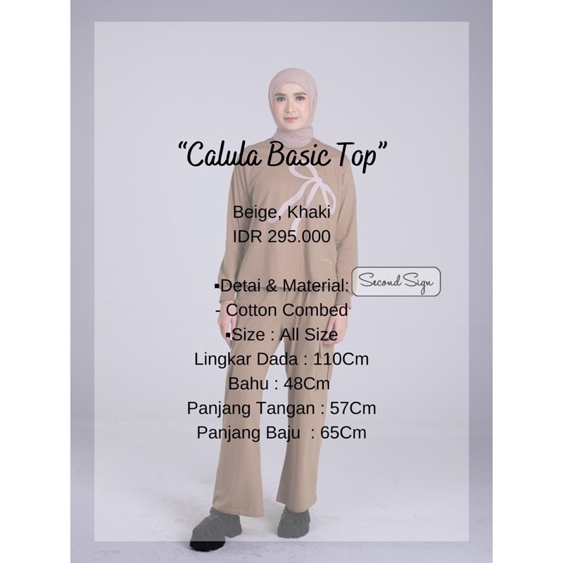 Second Sign Calula Basic Shirt - Atasan Second Sign