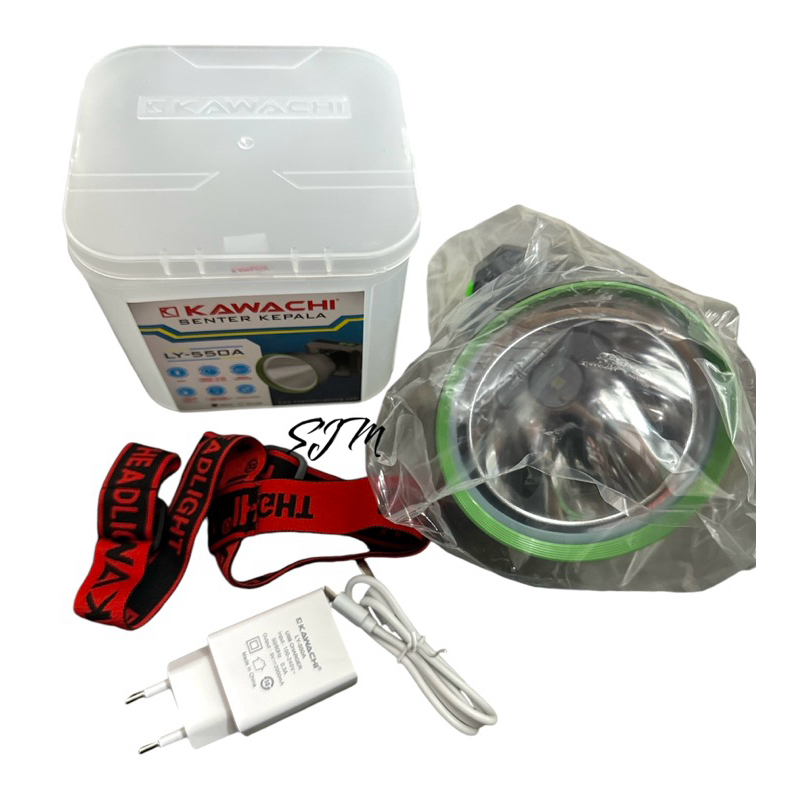 Senter Kepala KAWACHI 50watt LY-550W (Putih & Kuning)