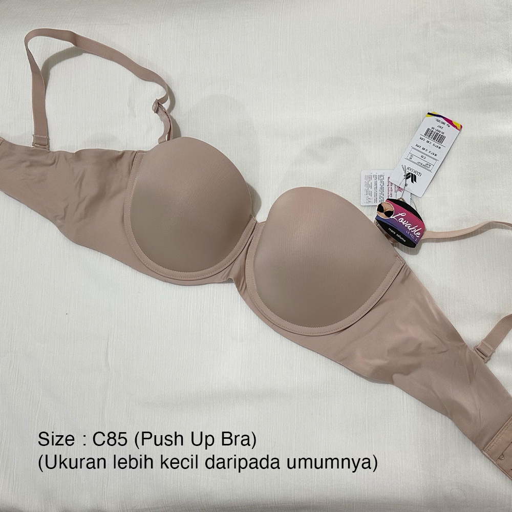 Bra Wanita Wacoal Mood Infinity Size 38C/C85 (Kecil) (1/2 cup bra, Wire, Mold)