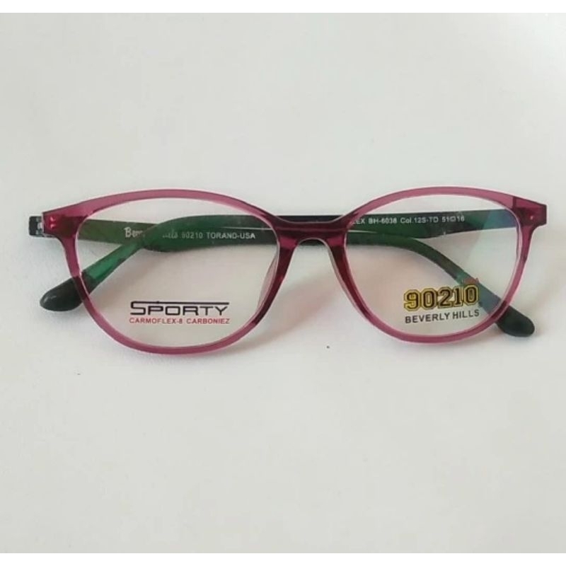 Frame Kacamata Beverly Hills BH6038 Purple black Original