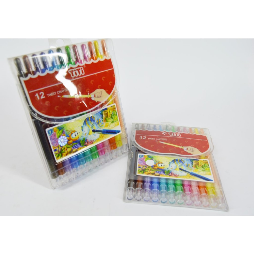 

TITI - TI-CP-12T Twist Crayon Krayon Putar 12 Warna - Set