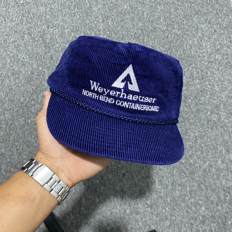 Vintage hat, ropehat corduroy