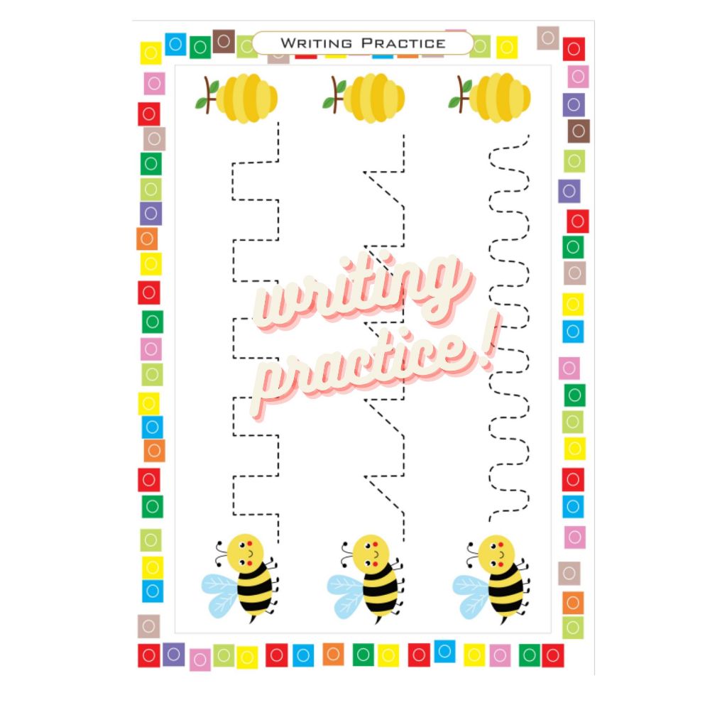 Printable worksheet aktivities lembar belajar anak umur 2 sampai 5 tahun