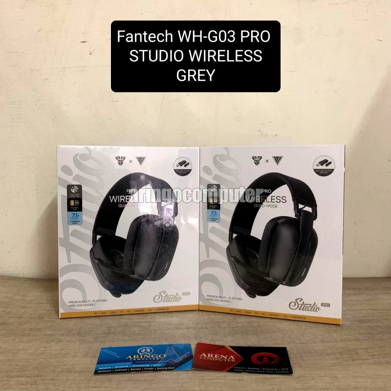 Headset Fantech WH-G03 PRO STUDIO WIRELESS - GREY