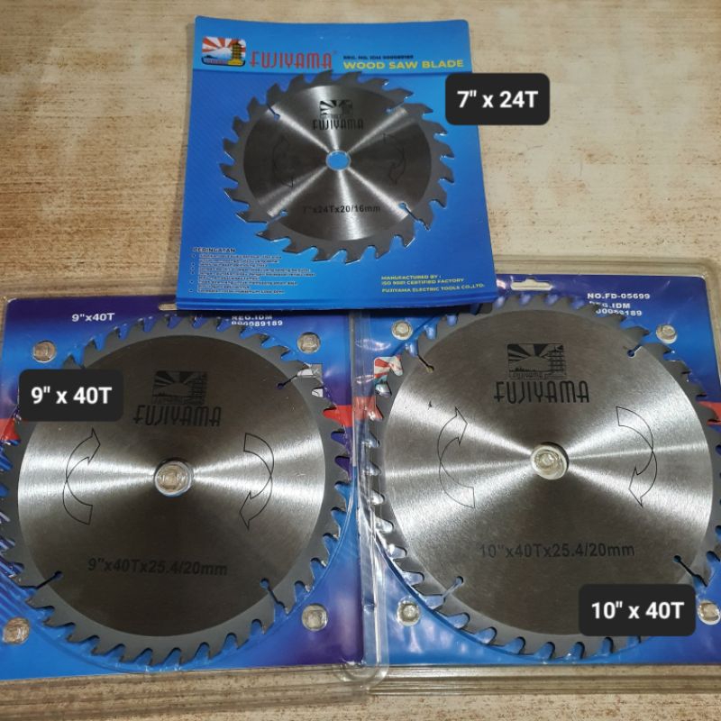 [FUJIYAMA] MATA POTONG CIRCULAR SAW 7 9 10 INCH | MATA GERGAJI KAYU