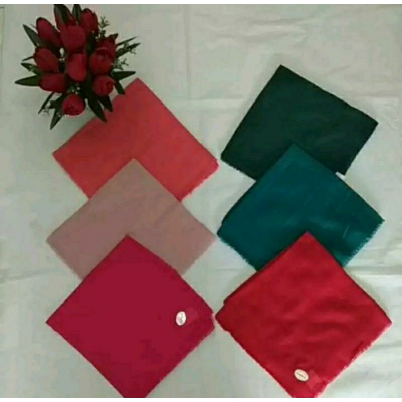 Jilbab 100% Original Turki Bahan  Katun Ukuran 100x100 Merk Zambak Esarp