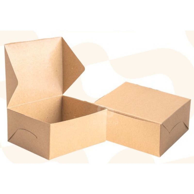 

Dus snack / Dus kue 14x12 polos Coklat