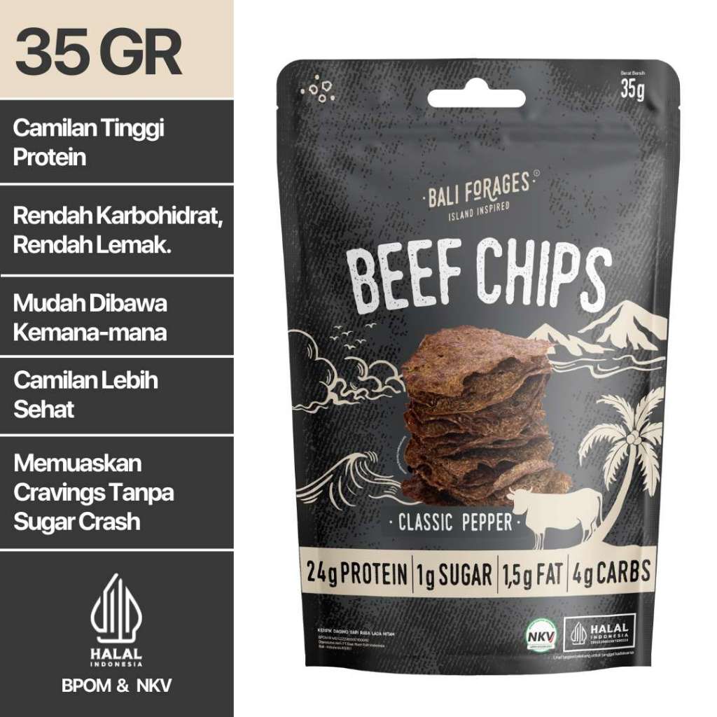 

Beef Chips Black Pepper Crispy Bali Forages Keripik Daging Sapi Krispi