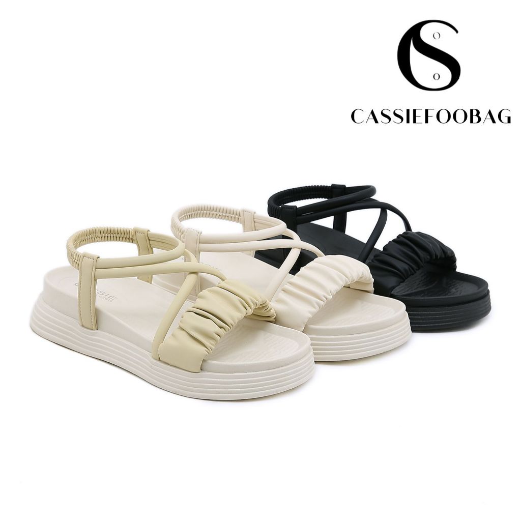 CASSIE Sandal wanita import sepatu sandal wanita import ( JESLIN ) sandal wedges wanita sendal wedge