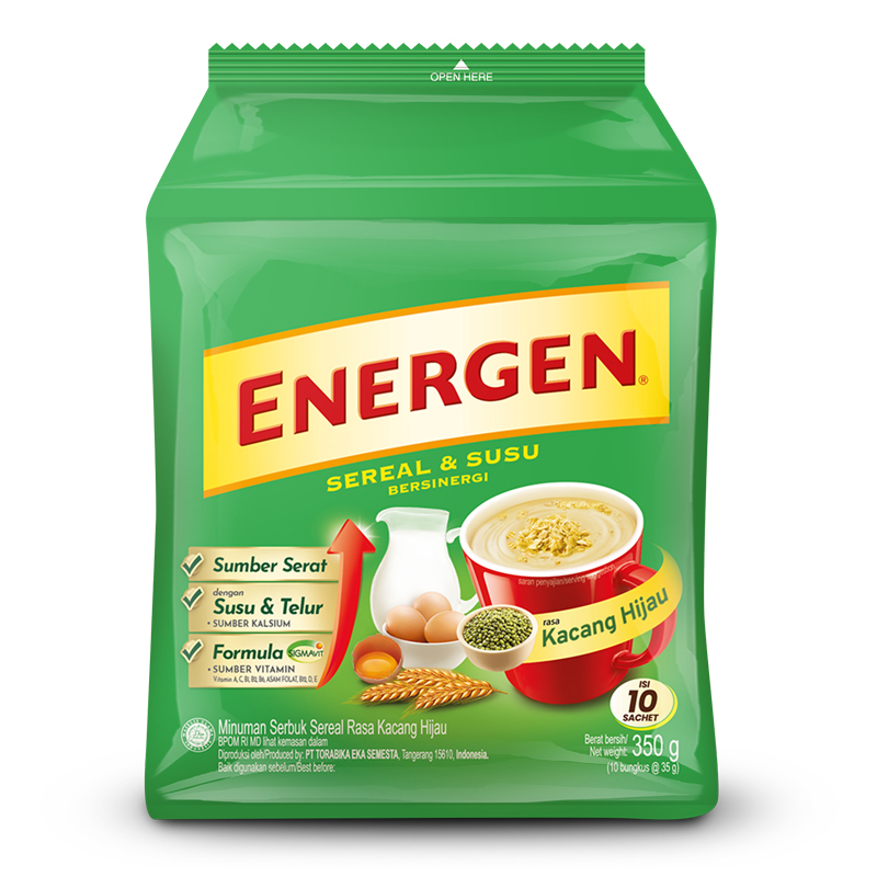 

Energen Minuman Sereal Kacang Hijau 10 x 30 g