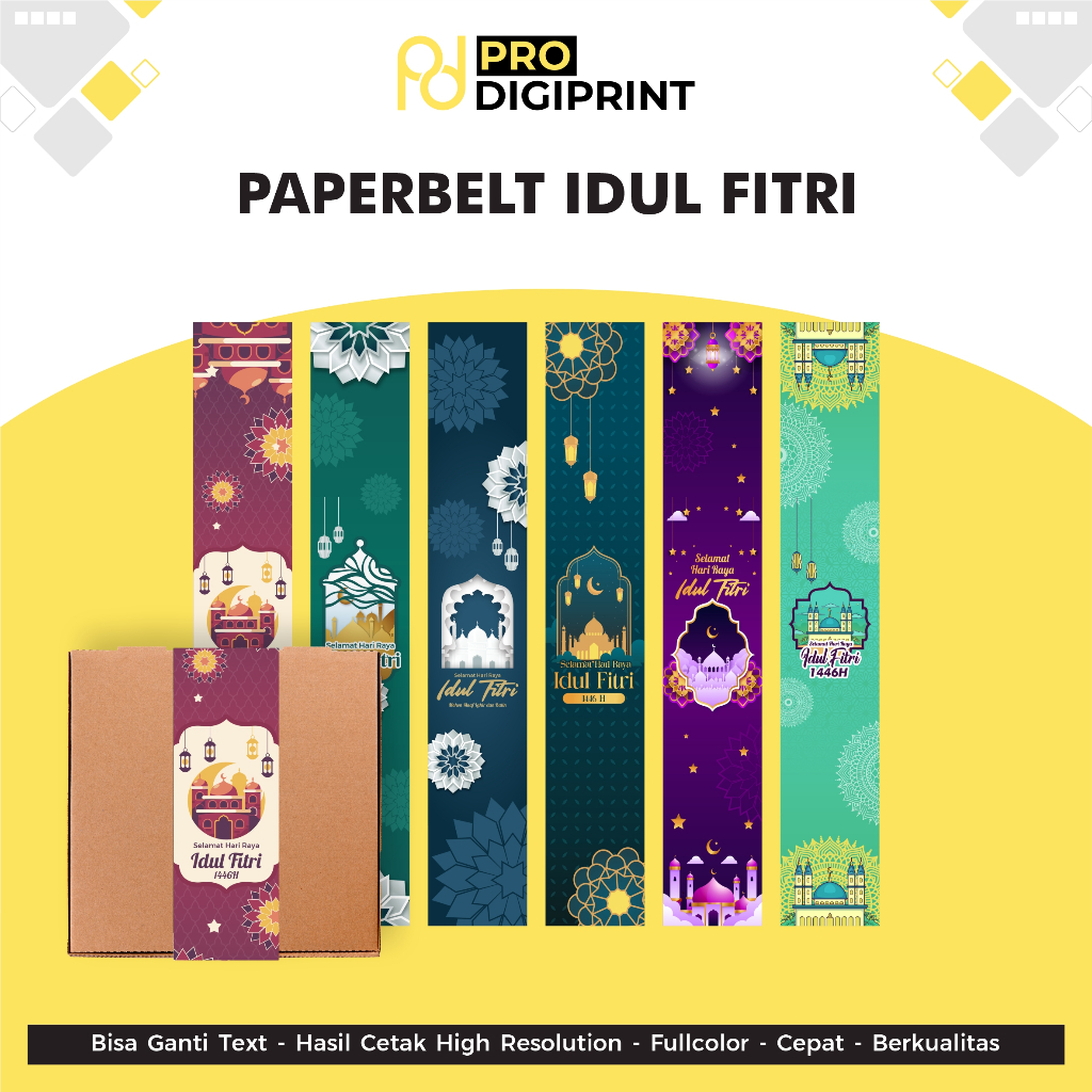 

Cetak Paper Belt - Idhul Fitri - Packaging Sleeve Ukuran 5 x 30,5 Cm dan 7,5 x46,5 Cm ( Pro Digiprint )