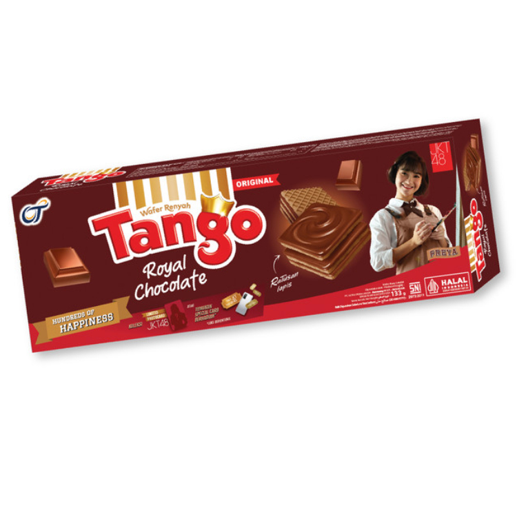 

Snack Biskuit Tango Wafer Royal Chocolate 133GR EXCLUSIVE JKT48