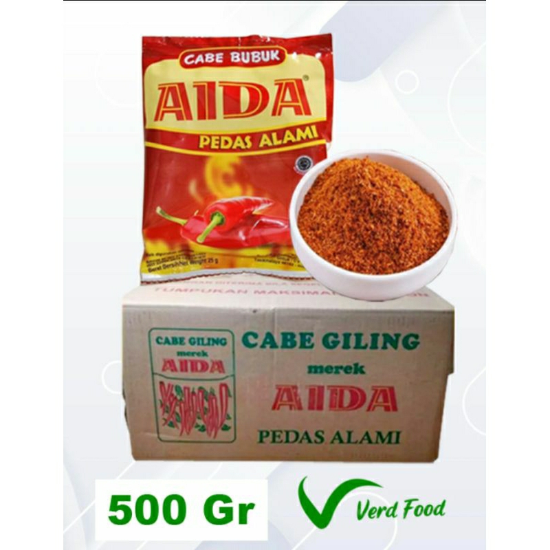 

Aida Cabai Bubuk Extra Pedas