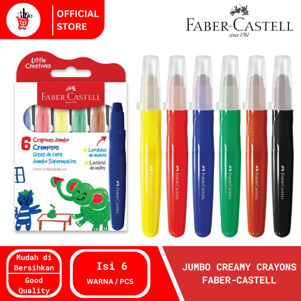 

Crayon | Krayon | Jumbo Creamy Crayons Faber-Castell (1 PCS)