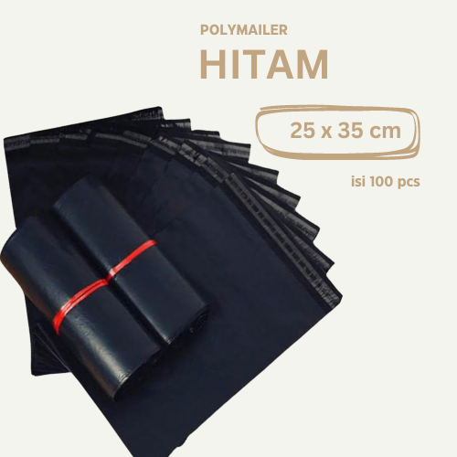 

OGES Kantong Plastik Polymailer 25x35cm isi 10pcs 50pcs 100pcs Packing Olshop Perekat