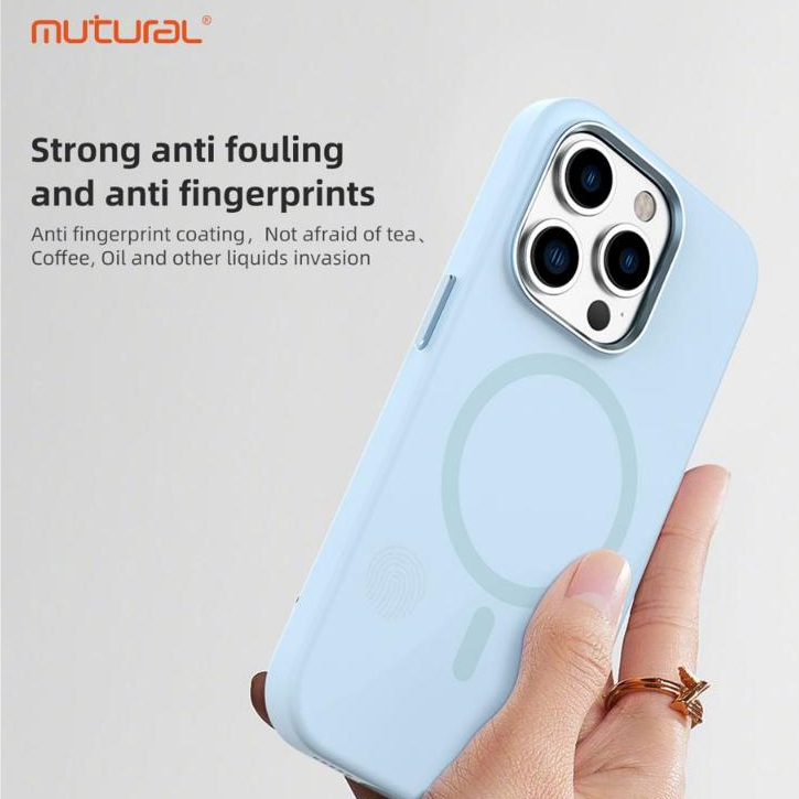 Mutural Pure Magsafe Case iPhone 15 PRO Magsafe Liquid Case